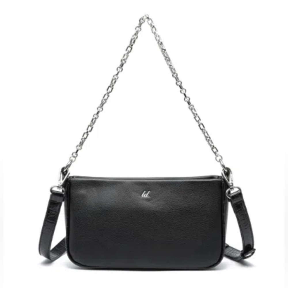 Like Dreams Jolie Pebble Convertible Crossbody Bag - Black